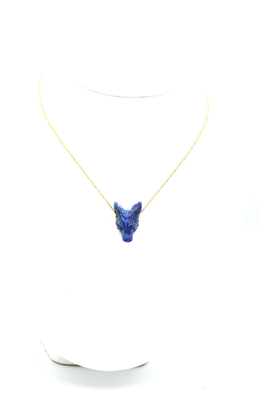 Collier LOUP LAPIS LAZULI 🤍