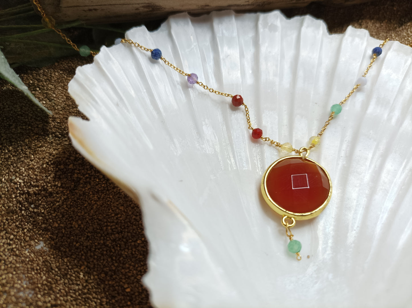 Collier COEUR DE CHAKRA 🤍