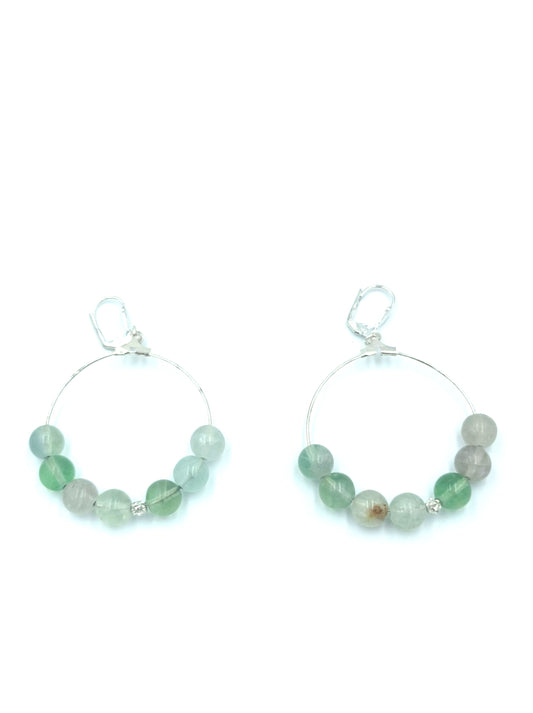 Boucles d'oreilles FLUORITE 🤍